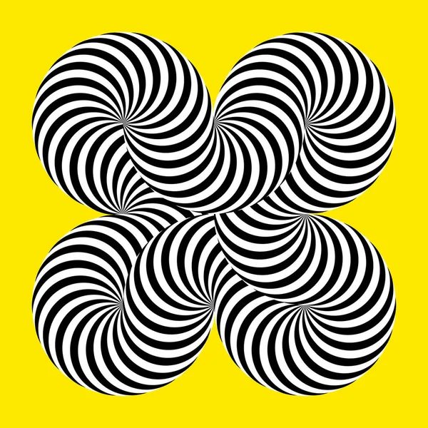 Infinity Symbol Interlaced Circles Impossible Shape Color Background Optical Illusion — ストックベクタ