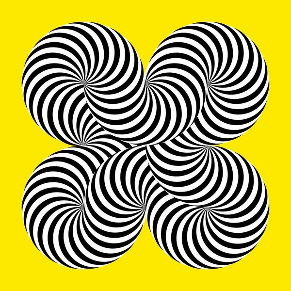 Infinity Symbol Interlaced Circles Impossible Shape Color Background Optical Illusion — стоковый вектор