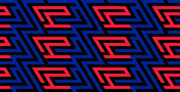 Kleur Gestreept Naadloos Patroon Heldere Kleurrijke Moderne Vectortextuur Rode Blauwe — Stockvector
