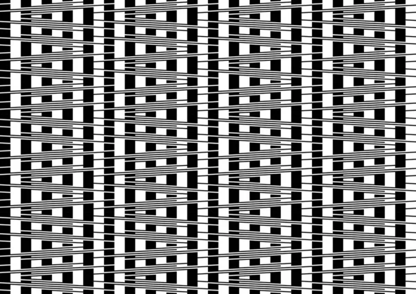 Seamless Pattern Striped Black White Straight Lines Diagonal Inclined Lines — Stock Vector