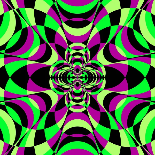 Abstrakcyjny Kolorowy Hipnotyzujący Symetryczny Wzór Dekoracyjny Ruch Kalejdoskopu Geometryczne Kształty Grafika Wektorowa