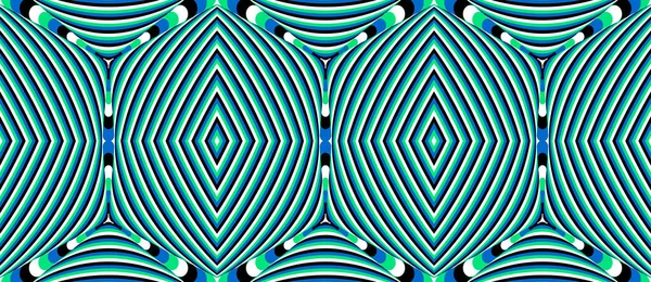Цветовой Бесшовный Рисунок Гипнотической Трансовой Текстурой Абстрактный Разноцветный Полосатый Фон Стоковая Иллюстрация
