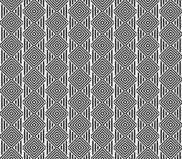 Seamless Pattern Striped Black White Straight Lines Diagonal Inclined Lines — Stock Vector