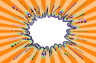 Vektör çizim komik konuşma balonu 