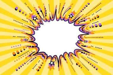 Vektör çizim komik konuşma balonu 