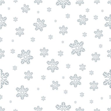 Snowflakes desen ile sorunsuz Noel arka plan