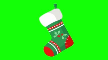 Noel çoraplı Noel animasyonu arka planı