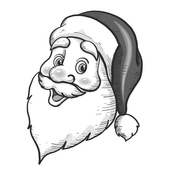 Векторная Иллюстрация Санта Клауса Шляпе — стоковый вектор