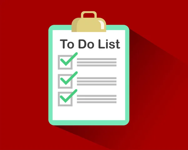 Yapılacaklar listesi konsepti. Yapılacaklar listesi simgesi. Tasarım simgesi yapılacaklar listesi, kontrol listesi, görev listesi. Yapılacaklar listesi tema vektörü. İllüstrasyon Hatırlatma konsepti simgesi. İşaretli Yapılacaklar Listesi