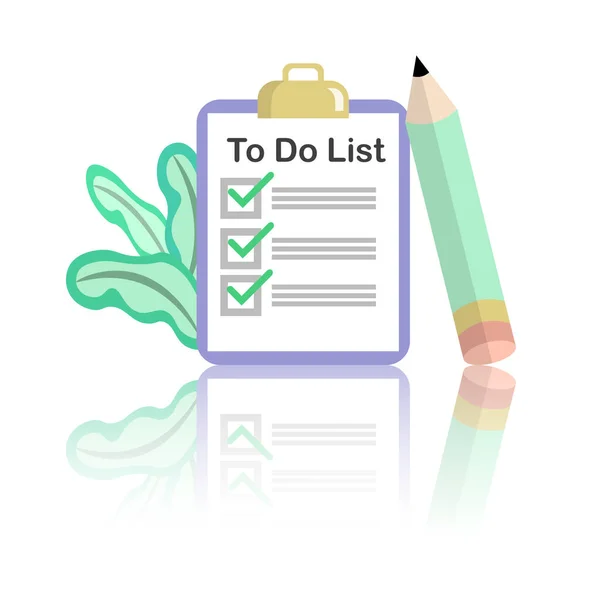 List Concept List Icon Design Icon List Checklist Task List — Stock Vector