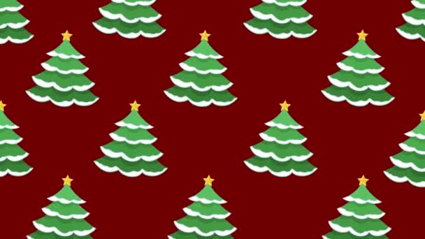 Fondo Animación Navideña Con Árbol Navidad — Vídeos de Stock