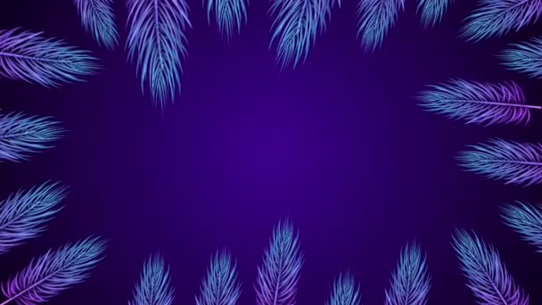 Christmas Animation Background Pine Branches — Stock Video