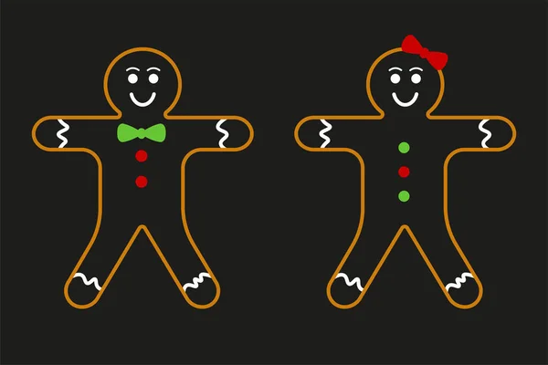 Illustration Vectorielle Des Biscuits Noël — Image vectorielle