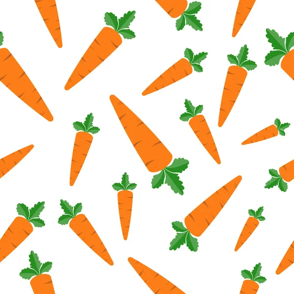 Beyaz arkaplanda havuç deseni olan kusursuz bir arkaplan