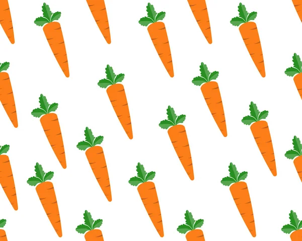 Beyaz arkaplanda havuç deseni olan kusursuz bir arkaplan