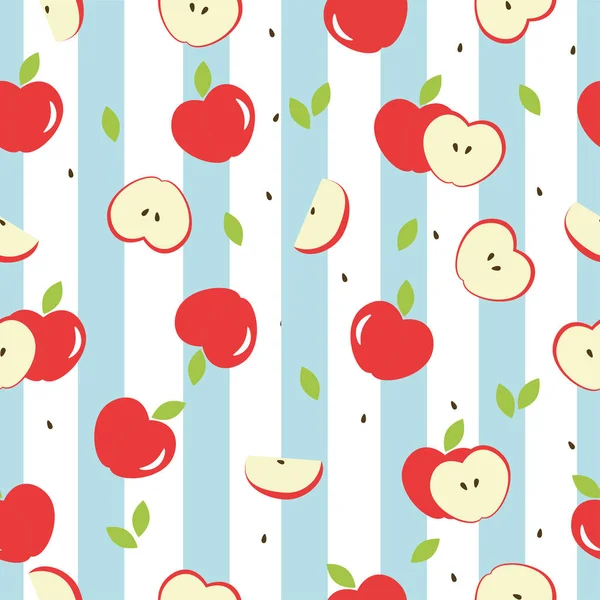 Kırmızı elma desenli kusursuz bir arkaplan.
