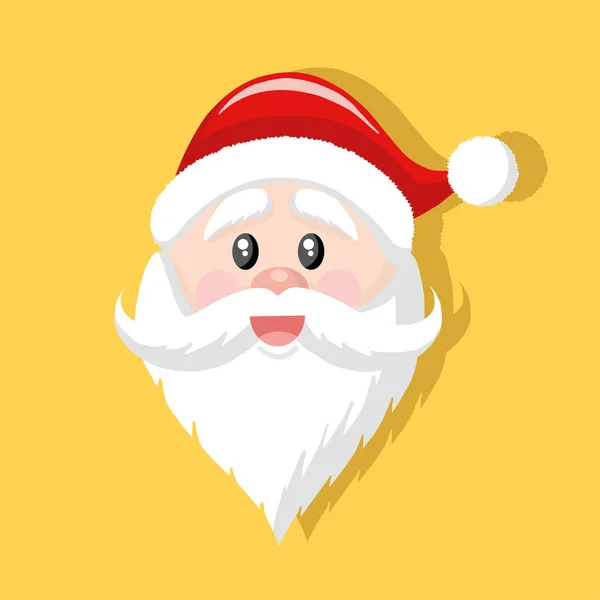 Illustration Vectorielle Père Noël Chapeau — Image vectorielle