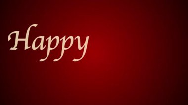 Mutlu yeni yıl tebrikleri ve titreşimli mektuplarla yaratıcı tasarım animasyonu 