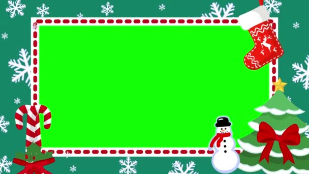 Slavnostní Animace Vánoční Ozdobou — Stock video