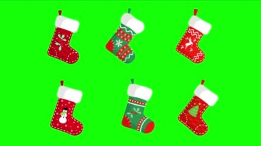 Noel renkli çoraplar.