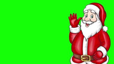 Noel Baba 'nın salladığı renk şablonu