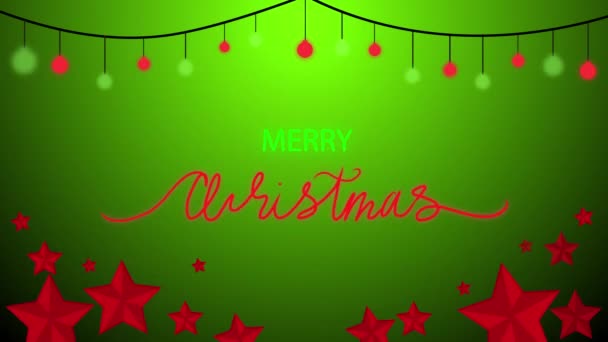 クリスマスフレームのお祝いの装飾 — ストック動画