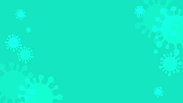 Coronavirus Icon Pattern Animation Covid Concept Design Template Sars Cov — Vídeo de Stock