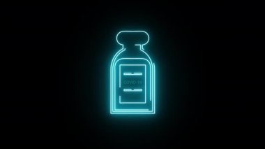 Medicine on black background footage