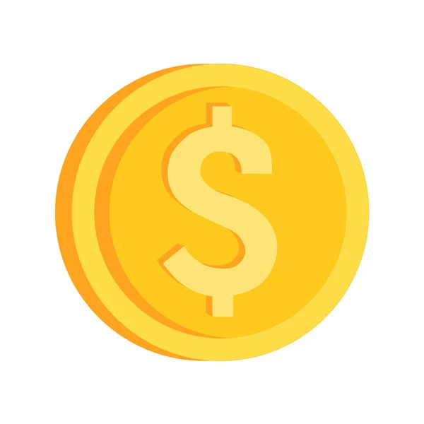 Dollar Cent Vector Illustration Isoliert Auf Weißem Hintergrund Usa Global — Stockvektor