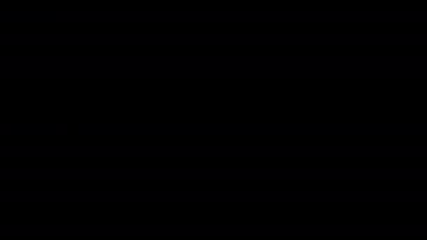 Мультипликационная Икона Доллара Знак Знак Неонового Светлого Доллара Цифровое Анимирование — стоковое видео