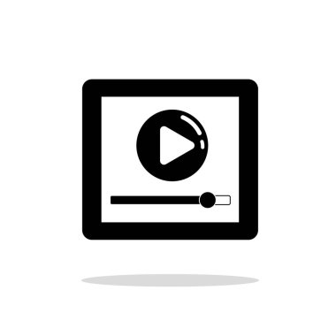 video oynatıcı simge vektör illüstrasyon tasarımı