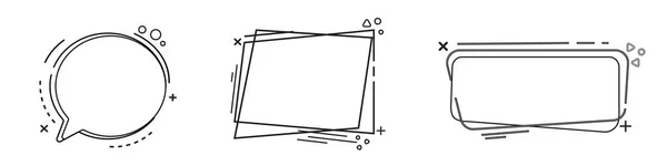 Uppsättning Med Ramar Vektor Illustration — Stock vektor