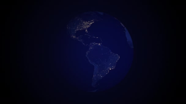 Mapa Terra Imagens Globo — Vídeo de Stock