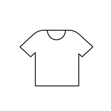 t-shirt simgesi, vektör illüstrasyonu