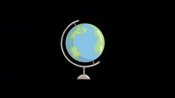 学校世界的动画 — 图库视频影像
