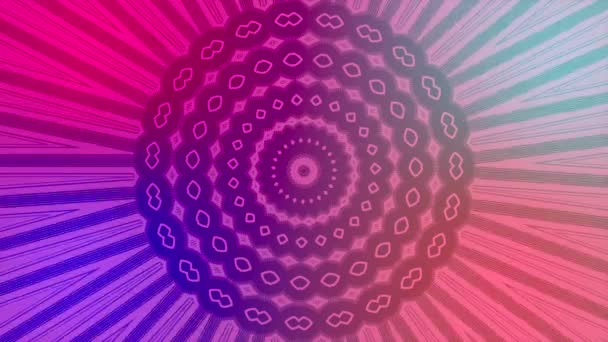 Abstract Animation Background Mandala — Stock Video