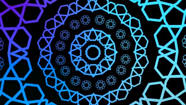 Mandala Ile Soyut Canlandırma Arkaplanı — Stok video