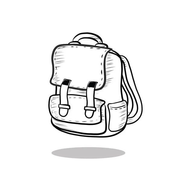 背包图标 用于网页设计的袋向量图标的平面说明 — 图库矢量图片