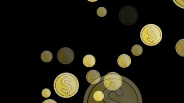 Uçan Doodle Altın Paralarının video animasyonu 