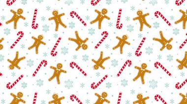 Zencefilli kurabiye ve şekerli Noel deseni