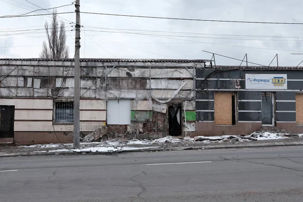 Mariupol Ukraine Martie 2022 Războiul Rusiei Împotriva Ucrainei Magazine Locale — Fotografie, imagine de stoc