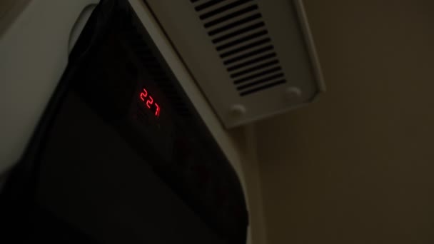 Электрощиты Высокое Напряжение Электрораспределение Коробка Evening Электрическое Отопление Комнате Подсчет — стоковое видео