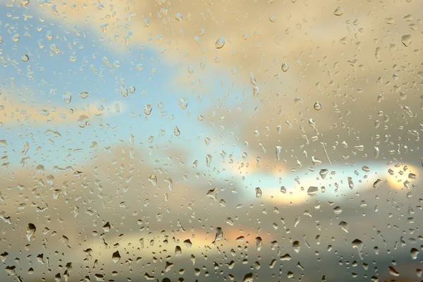 Gotas Agua Vidrio Fondo Abstracto Sombras Gris —  Fotos de Stock