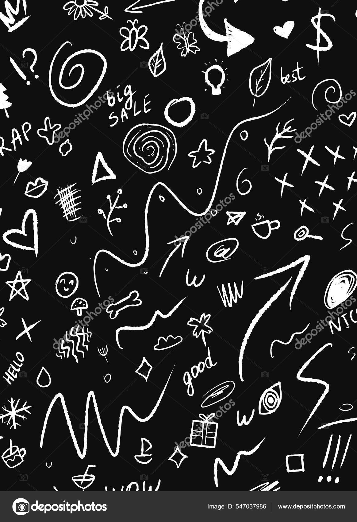 Vektor sæt af håndtegnet tegneserie tegn doodle Stockvektor af ©yukot  547037986, image size:1164x1700