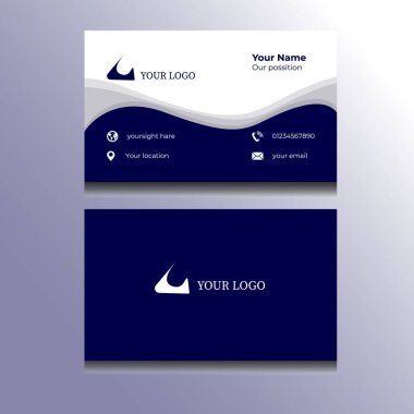 Kartvizit tasarım şablonu vektör