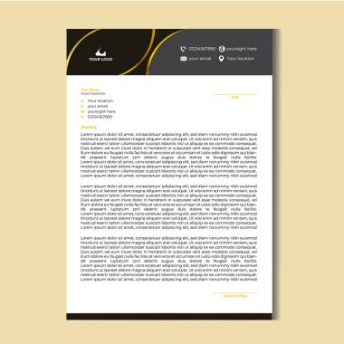 profesyonel antet tasarım şablonu vektörü