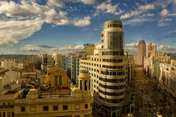 Capitol Binası Gran Madrid — Stok fotoğraf