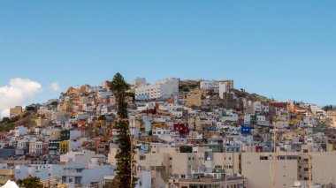 Grand Canaria 'daki Las Palmas şehrinin ufuk çizgisi
