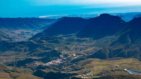 Panoramic Mountains Summit Gran Canaria — Stock Photo, Image