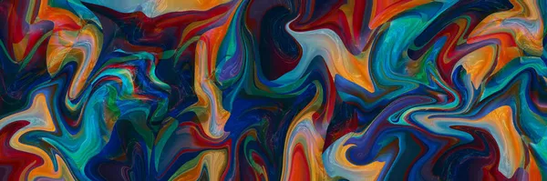 Multi Kleur Abstracte Achtergrond Met Golven Slagen Trendy Look Chaotisch — Stockfoto